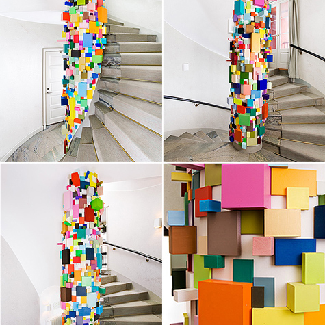 Commission for private staircase, 3 floors Stockholm Photo: Hendrik Zeitler